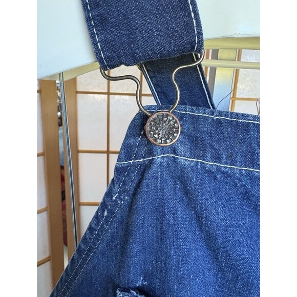 Vintage Duck Head Union Made Suspenders Style Denim Overalls Made In USA 51x30 - Picture 6 of 15